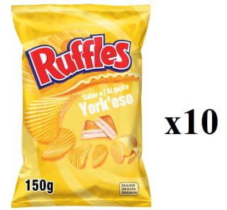 10 Bolsas de Ruffles York'Eso 150 Gr por 13.7€