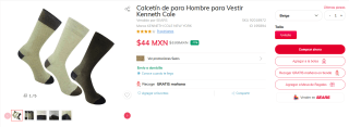 Calcetín para Vestir Kenneth Cole por $44 | Oferta Sears