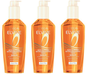 3 Botes de L'Oreal Paris Elvive Aceite de CocoTratamiento cabello 100ml a 14.78€