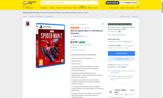 Marvel Spider-Man 2 PS5 por $677 | Oferta Mercado Libre