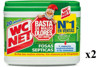 2 Botes de Wc Net Fosa Septica 20 Capsulas x 18 g, Multicolor por 14.88€