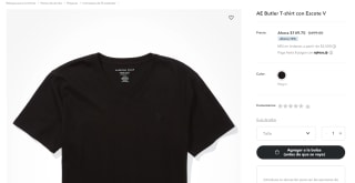 AE Butler T-Shirt Escote V por $150 | American Eagle