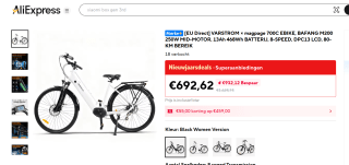 Koop vandaag nog je VARSTROM 700C EBIKE voor slechts €692,62