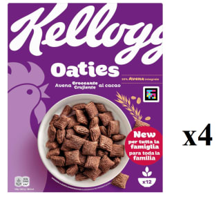 4 paquetes de Kellogg's Oaties Chocolate 360g por 6.88€
