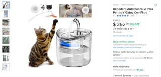 Bebedero Automático 2L por $254 | Mercado Libre