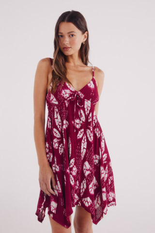 Vestido corto picos estampado Springfield por 9.99€