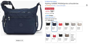 Kipling Basic Gabbie Schoudertas voor €39,50 bij Amazon