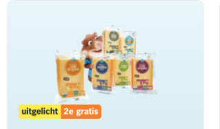 Alle AH Goudse kaas in stukken1+1 gratis bij Albert Heijn