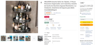 Estante Baño Sin Taladro 3 Piezas por $246 | Oferta Amazon