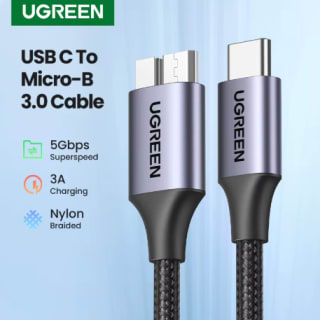 UGREEN USB-C a Micro‑B 0.5 m por $39 en AliExpress