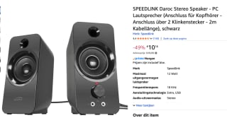 Speedlink DAROC-stereoluidspreker voor €10,16 bij Amazon