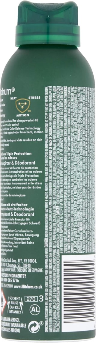 Mitchum Men Triple Odor Defense 200ml (pack of 6) for £8.88 at Amazon