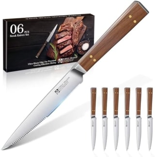 Purple Dragon Set de 6 couteaux à steak pour 14,94€ chez Amazon