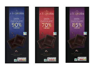 J.D. GROSS Dark Chocolate 125g for £1.99 at Lidl