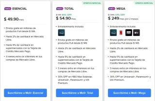 MELI+ Total con Disney por solo $55 al mes por 2 meses