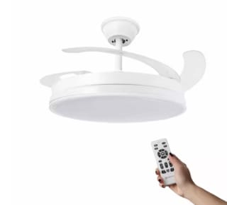 Led white ventilador de techo 107 cm por 34€