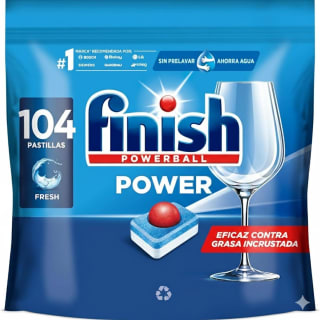 104 pastillas Finish Powerball Power All in 1 por 11.16€