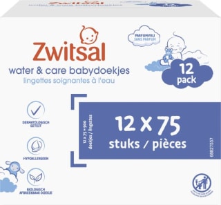 Zwitsal Water & Care billendoekjes (900 doekjes) voor €19,40 bij Bol