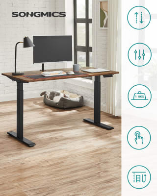 SONGMICS In hoogte verstelbaar bureau met geheugenfunctie voor €99 bij Songmics