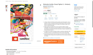 Figura amiibo Kimberly Street Fighter 6 por $404 | Amazon
