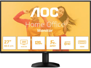 Monitor AOC Q27B35S3, 27" QHD, 120 Hz, 4 ms GtG, 1 ms MPRT por 84,15€