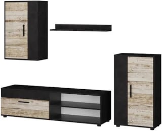 Conjunto de salón Berno beige antracita 4 piezas por 115.77€