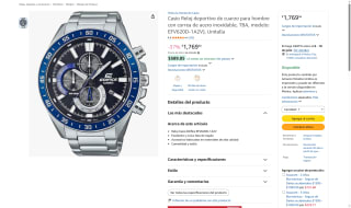 Reloj Casio Edifice por $1,770 | Oferta Amazon
