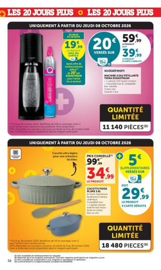 SodaStream Terra machine à eau pétillante pour 19,99€ chez Magasins U