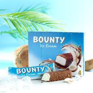 Bounty Ice Cream Bars 4 x 50.1ml for £1.55 at Tesco