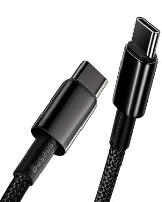 Baseus USB-C kabel (100W, 1 m) voor €7,11 bij Amazon