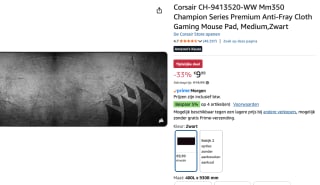 Corsair MM350 Champion Series Gaming Muismat voor €9,99 bij Amazon
