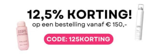 12,5% korting bij besteding vanaf €150 bij Haarpro