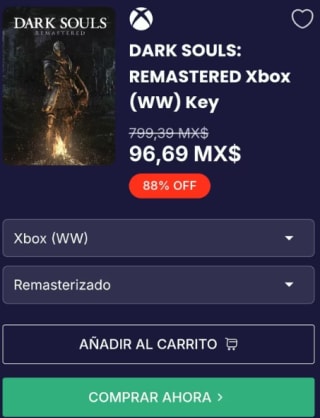 Dark Souls Remastered Xbox (WW) por $97 | LOADED