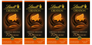 4 Tabletas de Chocolate CREATION Naranja 70% Cacao 150g - Lindt por 17.97€