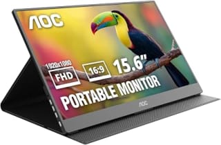 AOC Monitor Portátil 16T20 15.6" FHD por $1,247.56 en Amazon