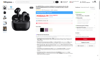 Audífonos Soundpeats Q3 Pro por $272 | AliExpress