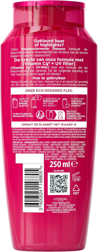 L’Oréal Paris Elvive Color Vive Shampoo (6x250 ml) voor €15,57 bij Amazon
