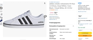 Adidas Uniseks Sneakers voor €36,49