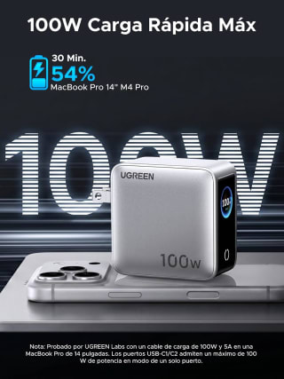 UGREEN Nexode Pro 100W 4 Puertos por $898.99 en Amazon
