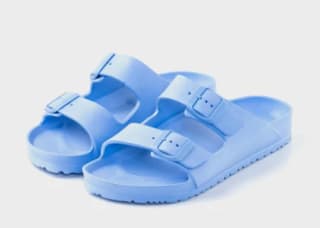 Chanclas doble hebilla para mujer TEX color azul por 4.99€