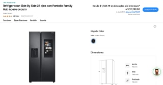 Refrigerador Side By Side 22 pies + Minisplit 1 Ton por $21,030 | Banorte