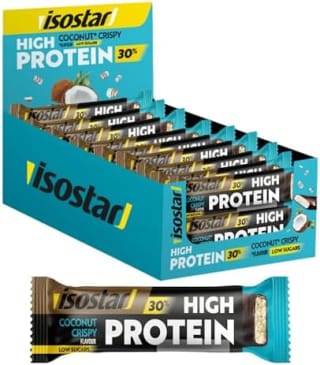 Isostar Eiwitrepen (16 x 55 g, kokos) voor €8,74 bij Amazon