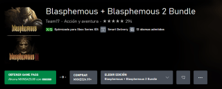Blasphemous + Blasphemous 2 Bundle por $104 | Xbox Store