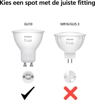 Philips Hue White ambiance GU10 (3-pack) voor €42,87 bij Bol