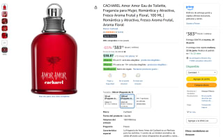 Perfume Amor Amor 100ml por $383 | Oferta Amazon