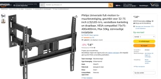 Philips Full Motion TV Muurbeugel voor €14,64