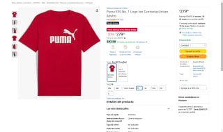 Camiseta PUMA 1 Logo por $279 | Oferta Amazon
