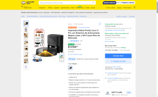 Aspiradora Robot Pretty Care L1 Pro por $3,145 | Mercado Libre