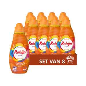 Robijn Klein & Krachtig Wasmiddel Color 8x 665 ml voor €43,93 bij Plein