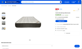 Colchón Sky Bed Supra Matrimonial por $1,699 | Walmart